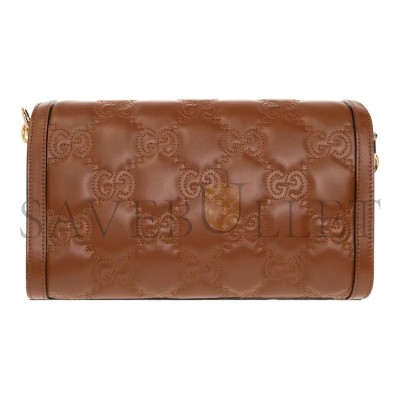 GUCCI SMALL GG MATELASSÉ LEATHER BAG 724529 (25.5*16*8.5cm)